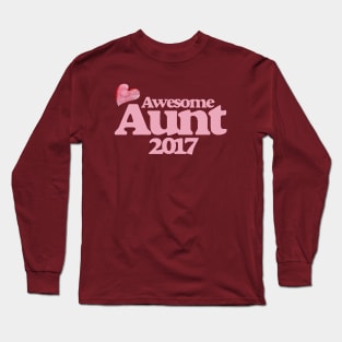 Awesome Aunt 2017 Long Sleeve T-Shirt